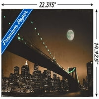 Знаменитости-Ѕидниот Постер На Бруклинскиот Мост, 22.375 34