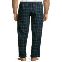 Панталони за пижами за машки и големи машки фланели