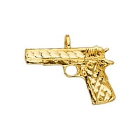 Накит Од Лу 14к Жолто Злато Пушка Приврзок