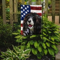 Богатствата На каролина 1' 1' полиестер Руски Шпаниел Куче Американско Знаме На Отворено