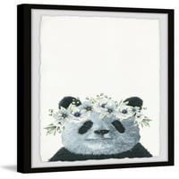 Флорал крунисана панда на Мармонт Хил, врамена wallидна уметност