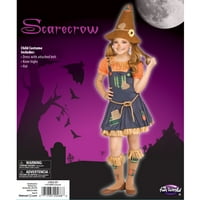 Забавен светски плашило мулти-бои сет на костуми за Ноќта на вештерките, женско дете на големи девојки